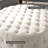 31.5" Round Ottoman, Large Velvet-Feel Upholstered Foot Stool With Button Tufted Design And Padded Seat For Living Room, Entryway, Beige