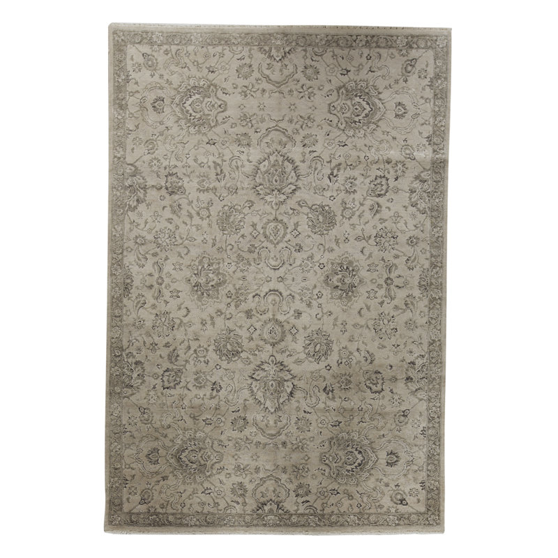 Hand Woven Silk and Wool Area Rug