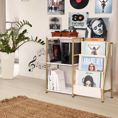 Rangement à 3 niveaux pour disque vinyle