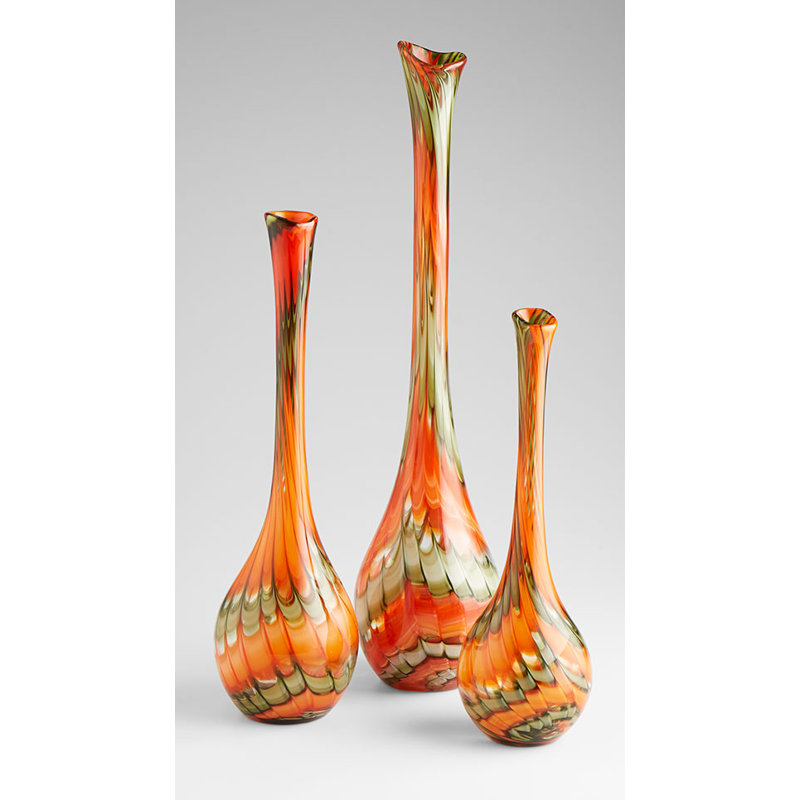 Atu Glass Table Vase, 23.75" H x 6.75" W x 6.75" D