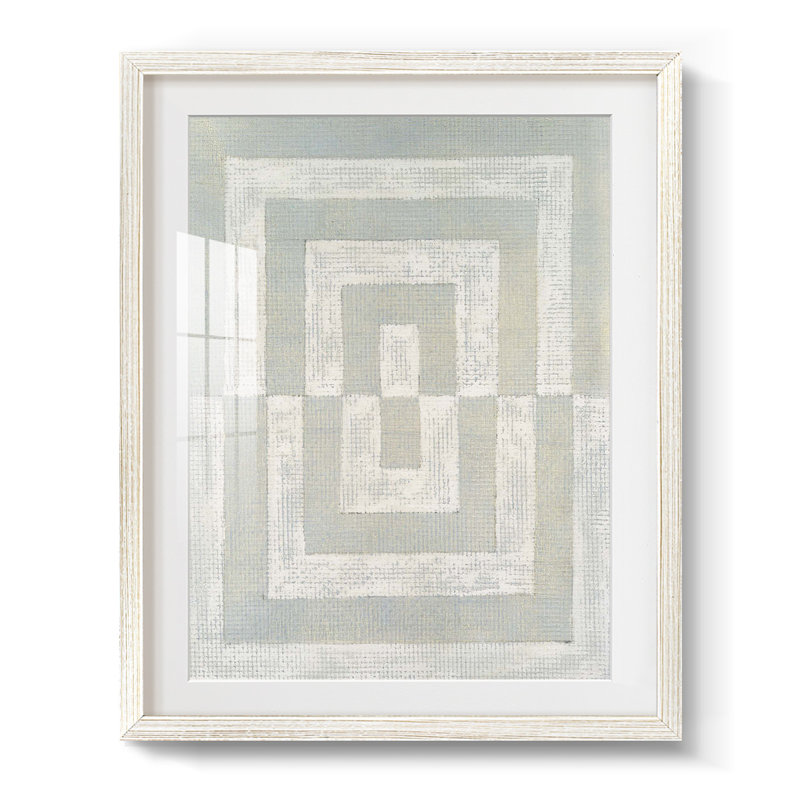 Inner Hall II - Impression encadrée, H 28,5 po x l 20,5 po, Blanc