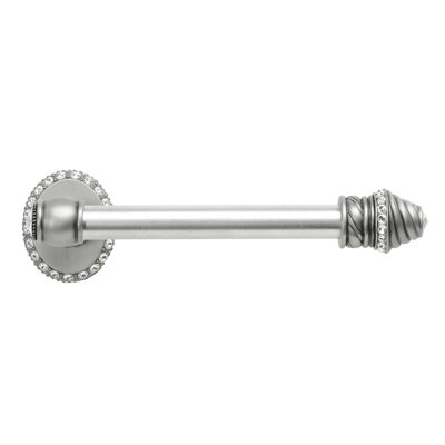 Caché II tissue bar right {large escutcheon} with Swarovski Clear Crystals in Gilded Mercury