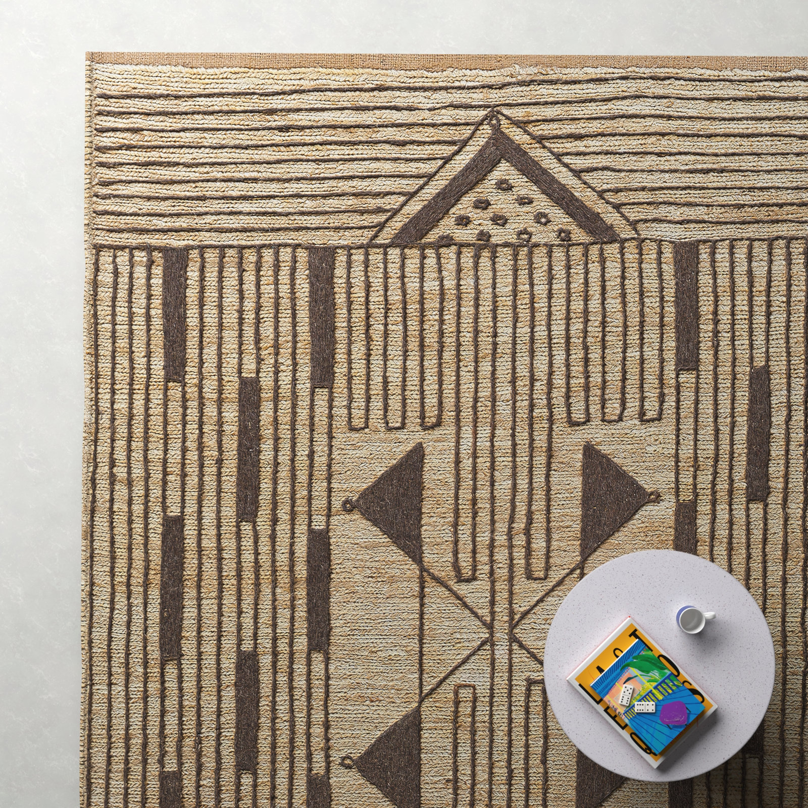 Boman Handmade Rug, Rectangle 8' x 10'