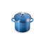 Le Creuset Enamel-On-Steel Stockpot With SS Knob, 10 Qt., White-1140025216-1140025219