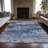 Machine Washable Indoor/Outdoor Xhevrie Navy Rug-112027335