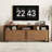 70 Inch Long Fluted Tv Stand For 75 65 80 Inch Tv,  Mid Century Modern Entertainment Center With Storage,  Adjustable Shelves, Sliding Doors-1113670425