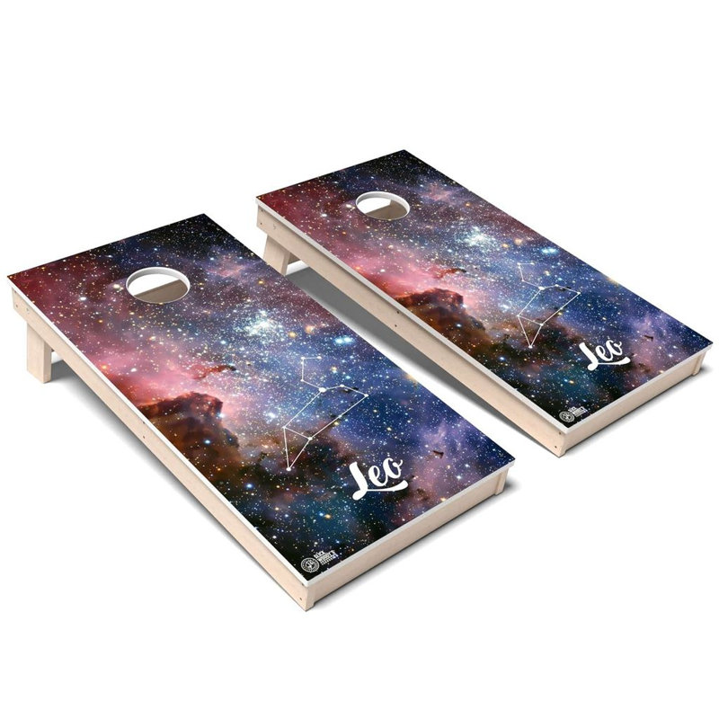 Ensemble de planches de cornhole Zodiac Leo, Ajouter un étui de transport