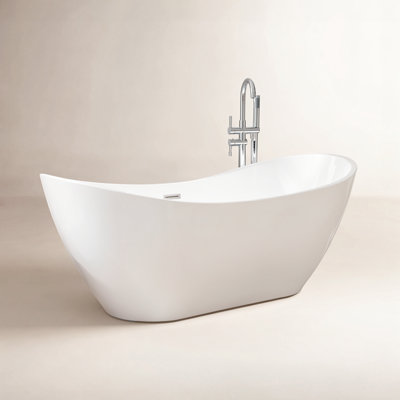 Baignoire de trempage autoportante en acrylique 71 po x 32 po Ophelia