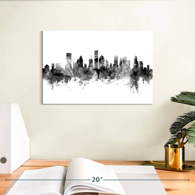 Skyline de Houston, Texas, États-Unis Sirci, H 8 po x l 12 po