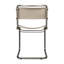 Chaise d'appoint Patton en argent / beige