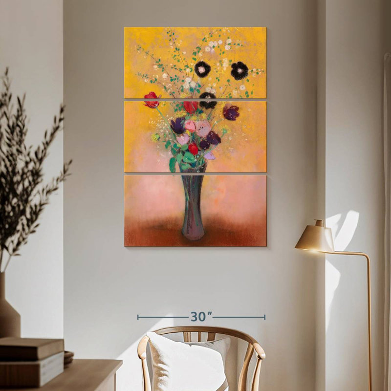 Vase de fleurs Harnek 1916, H 65 po x l 42 po