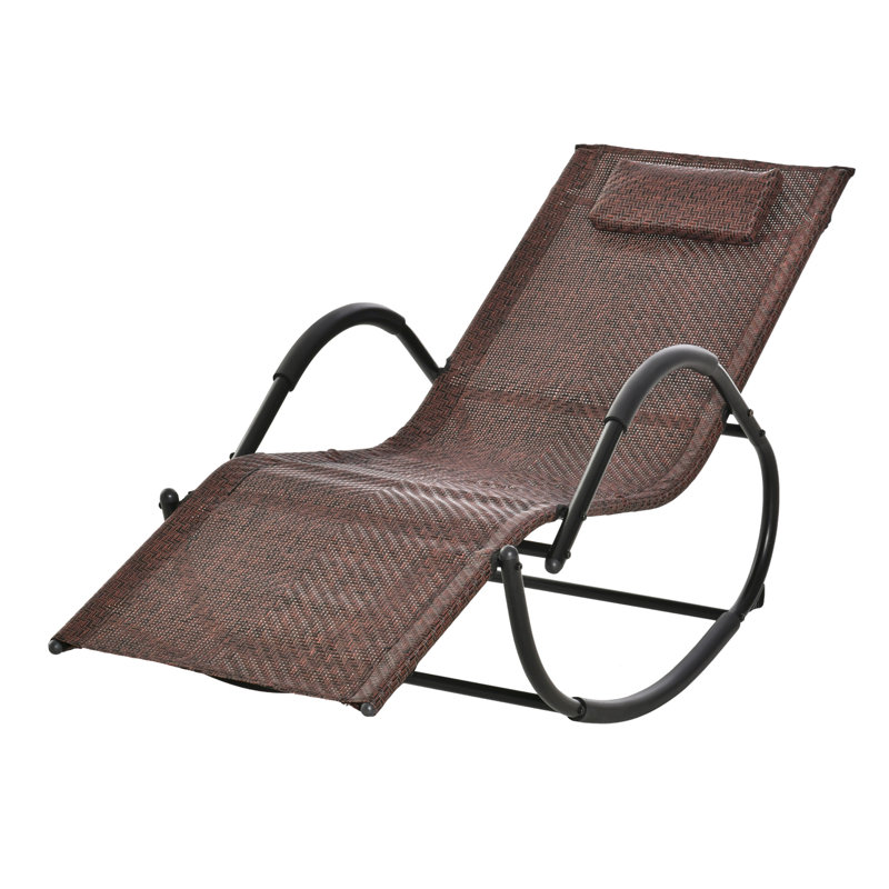 Aymelia 160 cm Long Reclining Single Chaise, Brown