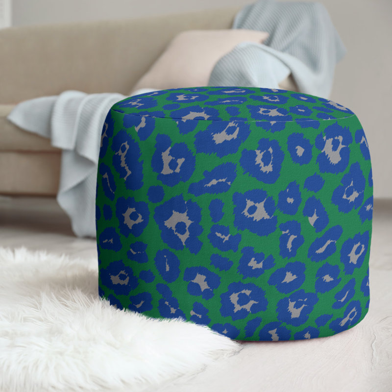 Repose-pieds standard à imprimé animalier 20,5 ", Vert