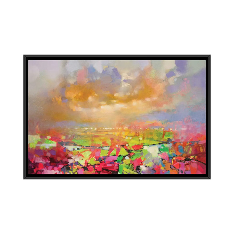 Solidification II, reproduction d'art sur toile tendue, H 18 po x l 26 po x P 1,5 po, Toile avec cadre noir, Pas de tapis