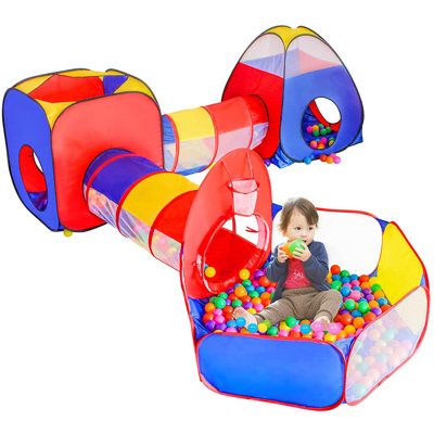 Tunnel de jeu intérieur en polyester 101 x 111 avec sac de transport