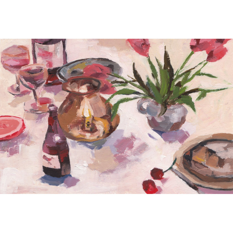 After The Last Toast II by Melissa Wang - Wrapped Canvas Print, 30 cm H x 46 cm W