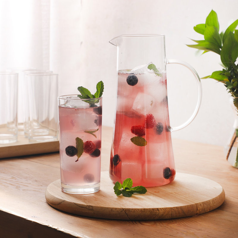 Ensemble de 7 verres et gobelet en verre Gibson Home Boozy Brunch