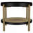 Black Round End Table
