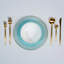 Ensemble d'assiettes bleues Ozarke's Tiffany
