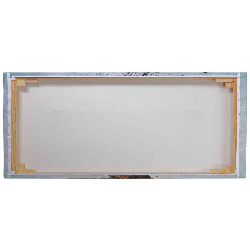« ii », impression sur toile Train Blueprint, H 20 po x l 40 po x P 1,25 po