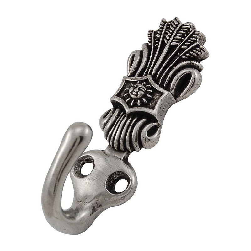 Sforza Wall Hook, Vintage Pewter