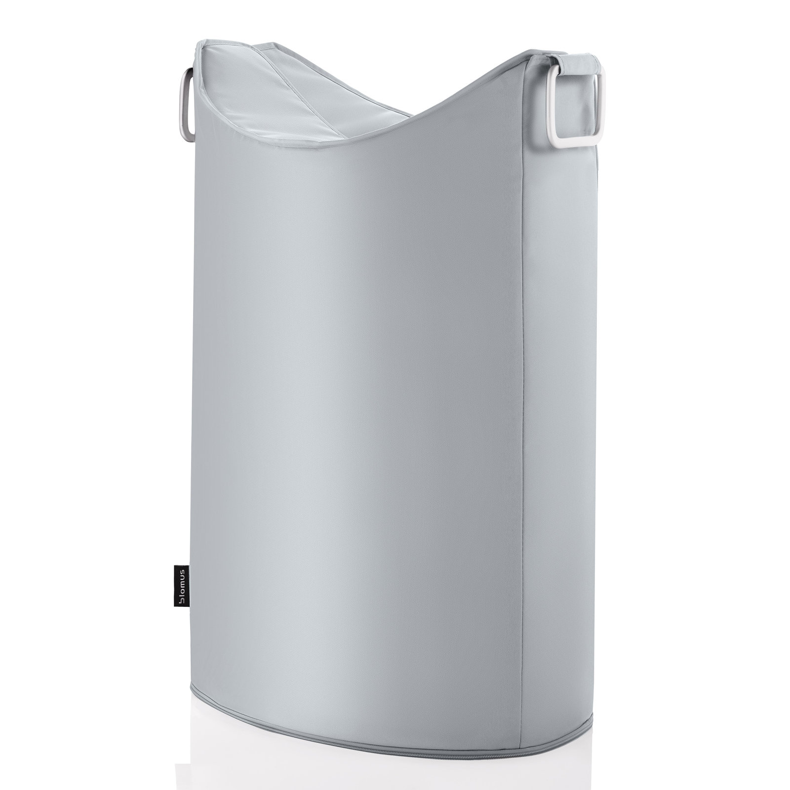 Frisco Fabric Laundry Hamper, Gray, 26.8' H x 12.6'' W x 18.5'' D