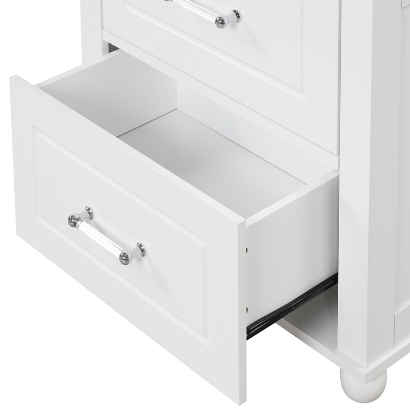 Armoire à linge Brogène, Blanc