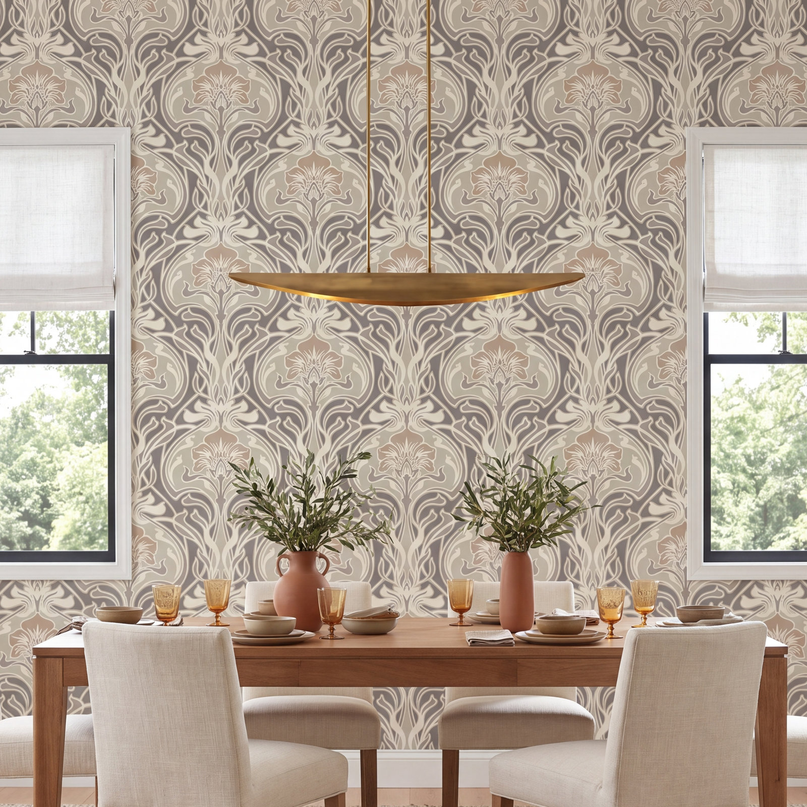 Paintable Wallpaper Roll, Gray