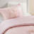 Comfortable Pink Chenille Bedding Set For Home, Twin
