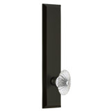 Grandeur Fifth Avenue Tall Plate Single Dummy with Burgundy Crystal Door Knob