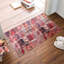 Vintage Look Cotton and Chenille Flatweave Area Rug-1625557713