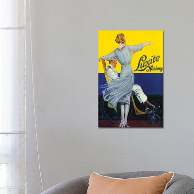 1910s Luxite Hosiery Magazine Advert 1 Piece Wall Art on Canvas