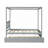 Canopy Bed with Twin Trundle