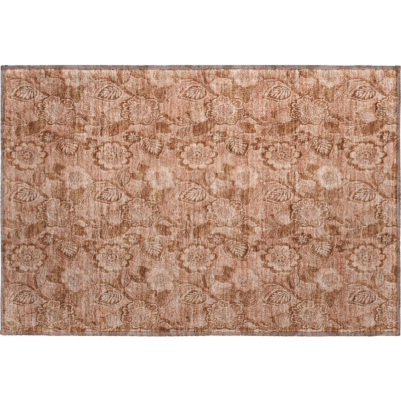 Premium Machine Washable Mayfield AMF1939 Floral Rug, Rectangle 1'8" x 2'6"