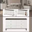 Commode moderne moderne avec finition noyer