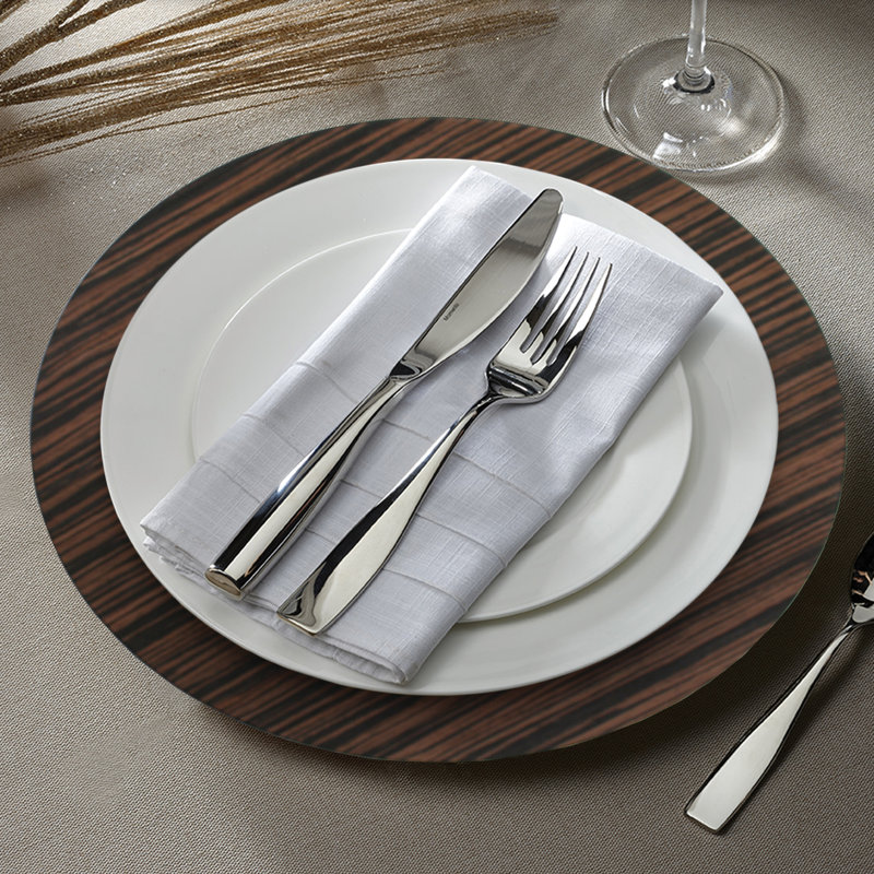 Plat de service 13 po, Brun