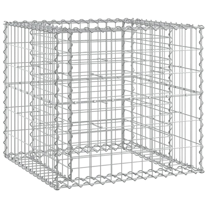 Teak Galvanized Steel Storage Bench
