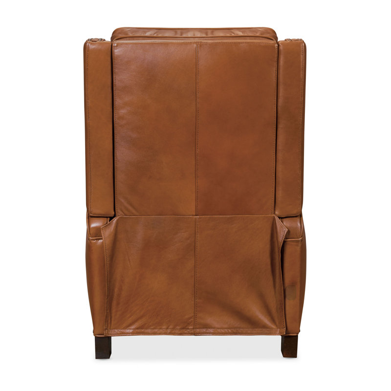 Recliner, Manual, Tobacco Genuine Leather