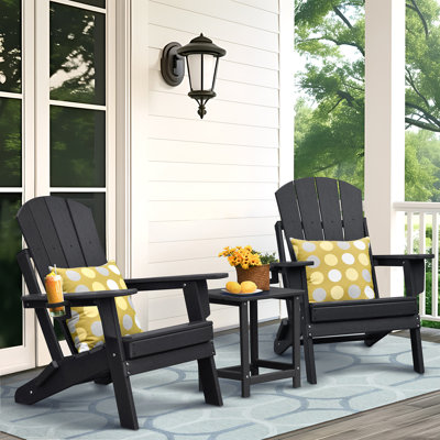 Adirondack Foldable Lounge Chair, Patio Chair, HDPE Weather Resistant Lounge Chair