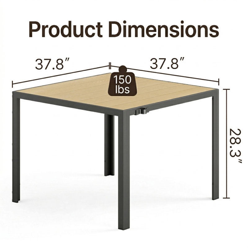 Table de salle à manger d'extérieur