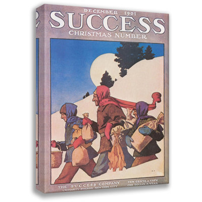 Success Magazine - Christmas Number by Maxfield Parrish Gallery Wrapped Canvas