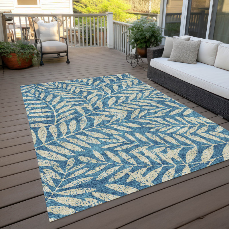 Tapis intérieur / extérieur Lamanna avec envers antidérapant, Rectangle 9 pi x 12 pi
