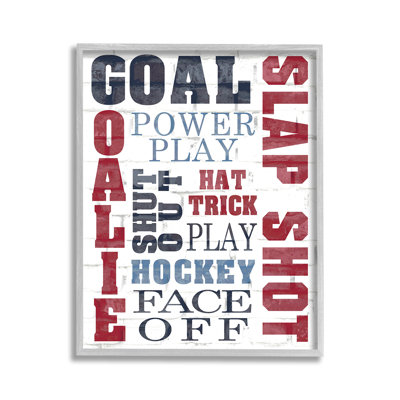 Art à giclée à motif de phrases de hockey par Kim Allen