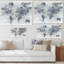 «Golden Gray World Neutral», reproduction d'art sur toile tendue-55951371