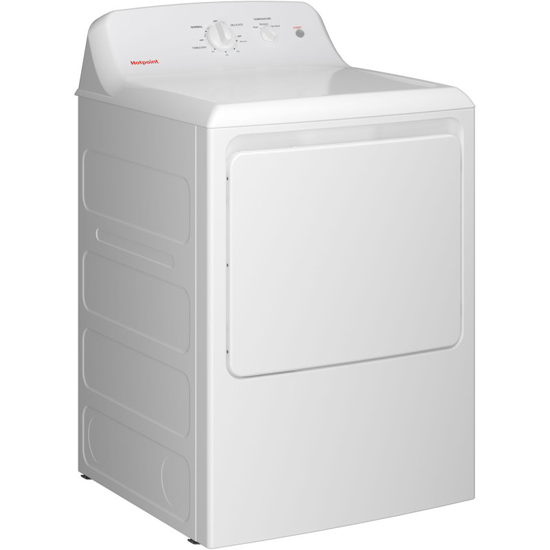 Hotpoint® 6.2 cu. ft. Capacity  Electric Dryer with Up To 120 ft. Venting and Shallow Depth​