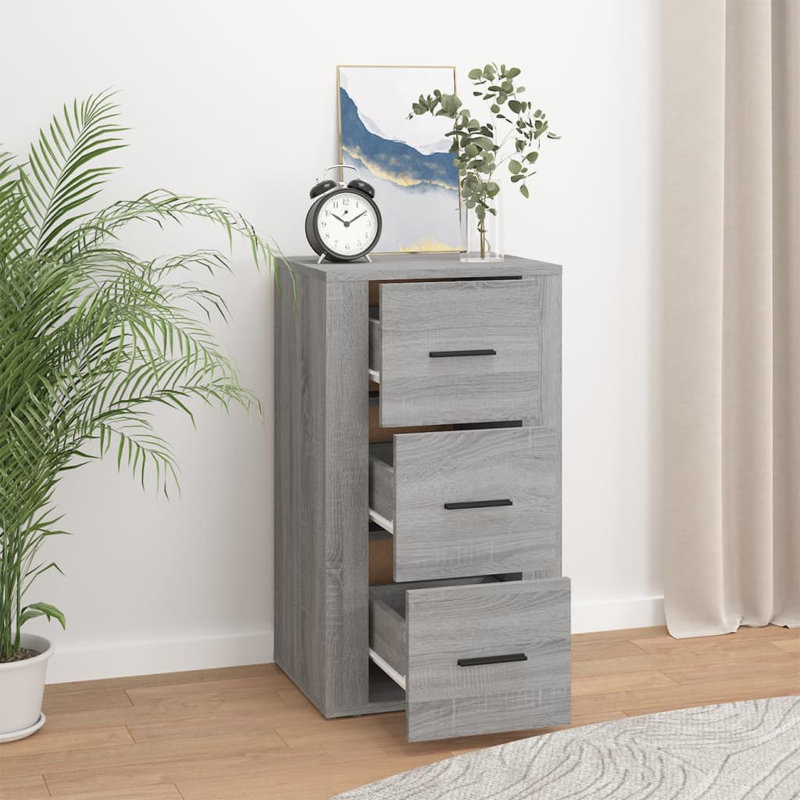 40cm Sideboard, Grey Sonoma