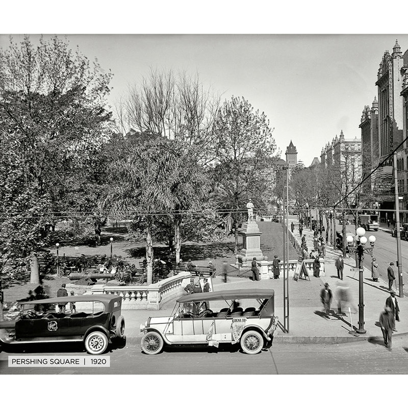 Pershing Square, Historic Los Angeles - reproduction de photo sur toile tendue, H 20 po x l 24 po x P 1,5 po