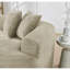 Canapé modulaire courbé 4 places Modern Cloud, design minimaliste, sans assemblage, tissu chenille doux, parfait pour les salons