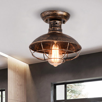 Kristina 1-Light 22cm Semi Flush Mount