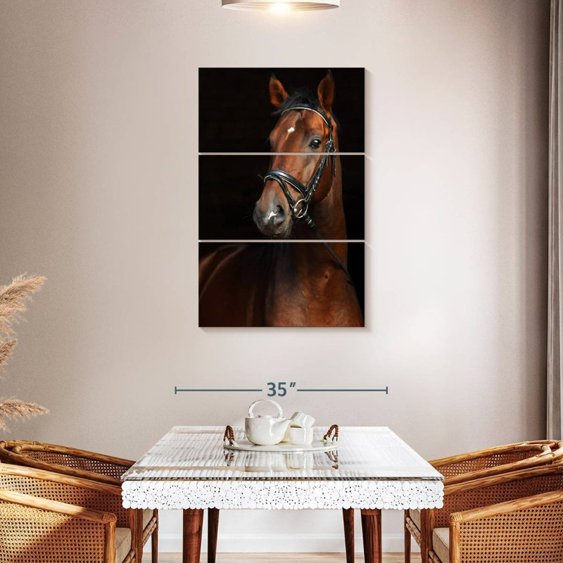 Brampt Bay Horse, 45" H x 28" W